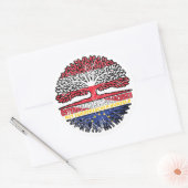 Europa Europäisch Österreichisch Österreich Baum Ronde Sticker (Envelop)