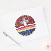 Europa Europäisch Schweizer Schweiz Baum Wurzel Ronde Sticker (Envelop)