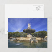 Europa, Frankrijk, Aix-en-Provence. Fontaine de Briefkaart (Voorkant / Achterkant)