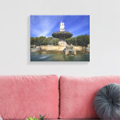 Europa, Frankrijk, Aix-en-Provence. Fontaine de Canvas Afdruk (Insitu (Woonkamer))