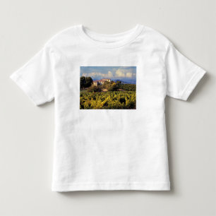 Europa, Frankrijk, Bonnieux. Wijngaarden bedekken  Kinder Shirts