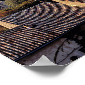 Europa, Frankrijk, Bonnieux. Zonnelichtherfsten Poster (Hoek)