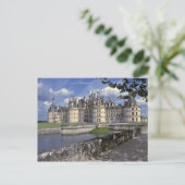 Europa, Frankrijk, Chambord. Chateau opleggen Briefkaart (Staand voorkant)