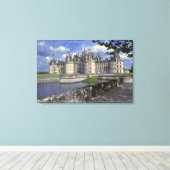 Europa, Frankrijk, Chambord. Chateau opleggen Canvas Afdruk (Insitu (Houten vloer))