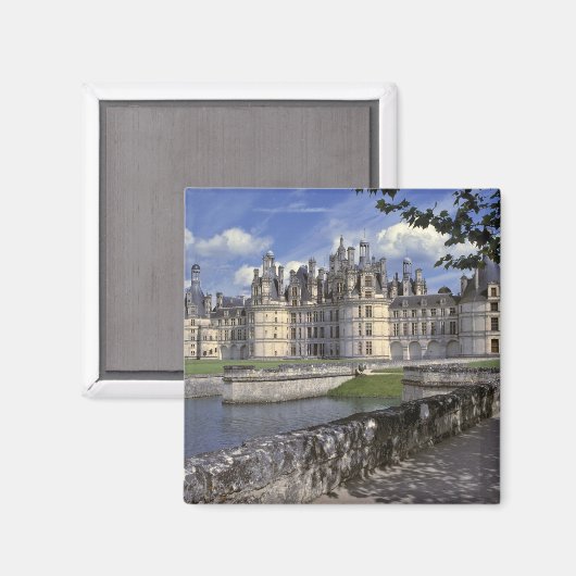 Europa, Frankrijk, Chambord. Chateau opleggen Magneet (Voorkant / Achterkant)