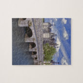 Europa, Frankrijk, Chambord. Een steenbrug leidt Legpuzzel (Horizontaal)