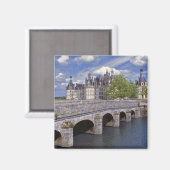 Europa, Frankrijk, Chambord. Een steenbrug leidt Magneet (Voorkant / Achterkant)
