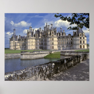 Europa, Frankrijk, Chambord. Imposant Kasteel Poster