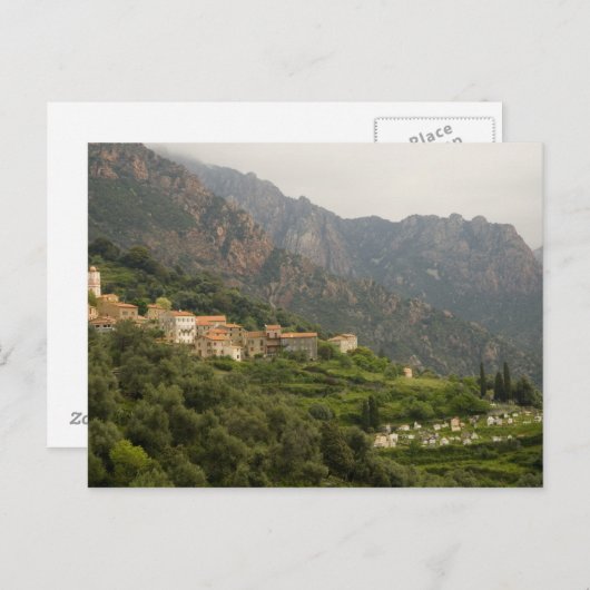 Europa, Frankrijk, Corsica, Ota. Stad Ota en Briefkaart (Voorkant / Achterkant)