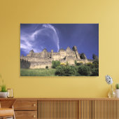 Europa, Frankrijk, Languedoc, Aude, Carcassonne, Canvas Afdruk (Insitu (Woonkamer))