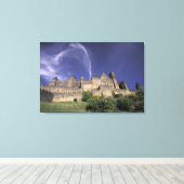 Europa, Frankrijk, Languedoc, Aude, Carcassonne, Canvas Afdruk (Insitu (Houten vloer))