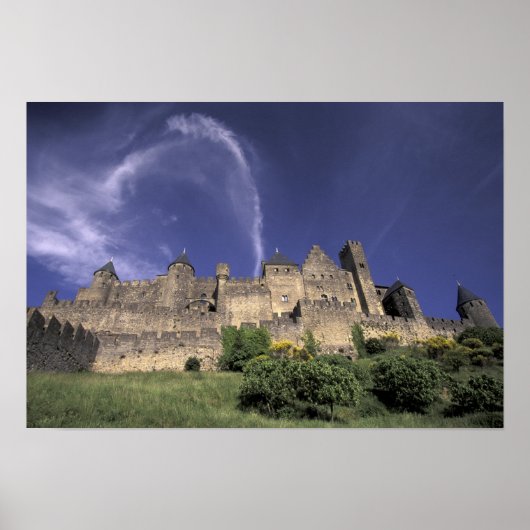 Europa, Frankrijk, Languedoc, Aude, Carcassonne, Poster (Voorkant)