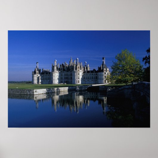 Europa, Frankrijk, Loire Valley. Chateau Chambord Poster (Voorkant)