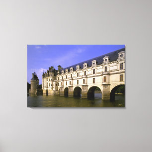 Europa, Frankrijk, Loirevallei. Kasteel Canvas Afdruk