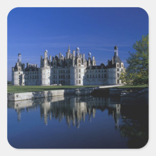 Europa, Frankrijk, Loirevallei. Kasteel Chambord Vierkante Sticker