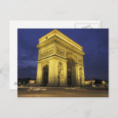 Europa, Frankrijk, Parijs. Arc de Triomphe Briefkaart (Voorkant / Achterkant)