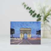 Europa, Frankrijk, Parijs. Arc de Triomphe Briefkaart (Staand voorkant)