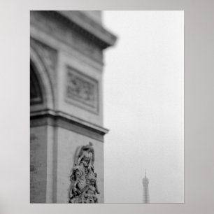 Europa, Frankrijk, Parijs. Arc de Triomphe en 2 Poster