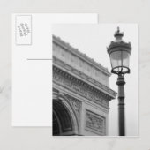 Europa, Frankrijk, Parijs. Arc de Triomphe en Briefkaart (Voorkant / Achterkant)