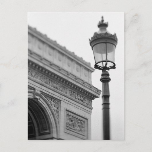 Europa, Frankrijk, Parijs. Arc de Triomphe en Briefkaart (Voorkant)