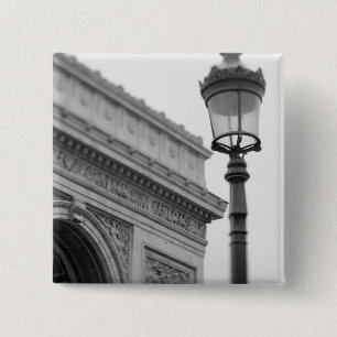 Europa, Frankrijk, Parijs. Arc de Triomphe en Vierkante Button 5,1 Cm