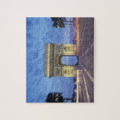 Europa, Frankrijk, Parijs. Arc de Triomphe gezien Legpuzzel (Verticaal)
