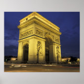 Europa, Frankrijk, Parijs. Arc de Triomphe Poster (Voorkant)