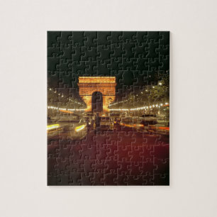 Europa, Frankrijk, Parijs. Avondspits Legpuzzel