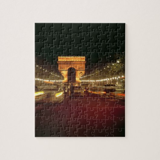 Europa, Frankrijk, Parijs. Avondspits Legpuzzel (Verticaal)