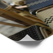 Europa, Frankrijk, Parijs, Beaubourg: Cafe Tables  Poster (Hoek)