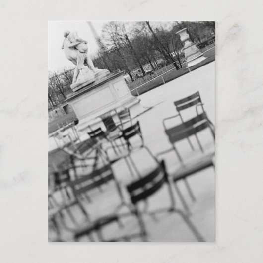 Europa, Frankrijk, Parijs. Chairs, Jardin du Briefkaart (Voorkant)