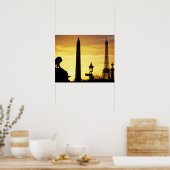 Europa, Frankrijk, Parijs, Concorde. Poster (Keuken)