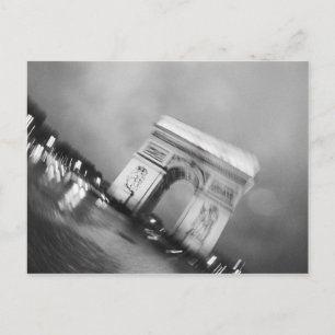 Europa, Frankrijk, Parijs. Draaiende Arc de Triomp Briefkaart