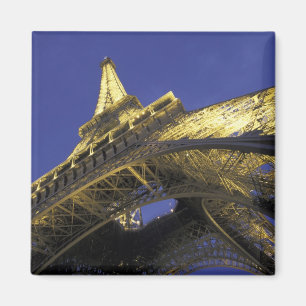 Europa, Frankrijk, Parijs, Eiffeltoren, avond 2 Magneet