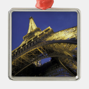 Europa, Frankrijk, Parijs, Eiffeltoren, avond 2 Metalen Ornament