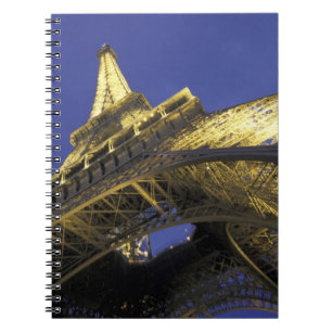 Europa, Frankrijk, Parijs, Eiffeltoren, avond 2 Notitieboek