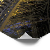 Europa, Frankrijk, Parijs, Eiffeltoren, avond 2 Poster (Hoek)