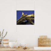 Europa, Frankrijk, Parijs, Eiffeltoren, avond 2 Poster (Keuken)