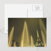 Europa, Frankrijk, Parijs, Eiffeltoren, avond Briefkaart (Voorkant / Achterkant)