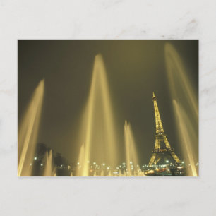 Europa, Frankrijk, Parijs, Eiffeltoren, avond Briefkaart
