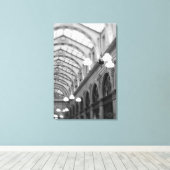 Europa, Frankrijk, Parijs. Interior, Galerie Canvas Afdruk (Insitu (Houten vloer))