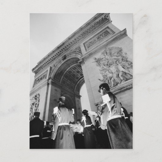 Europa, Frankrijk, Parijs. Militaire ceremonie bij Briefkaart (Voorkant)