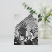 Europa, Frankrijk, Parijs. Militaire ceremonie bij Briefkaart (Staand voorkant)