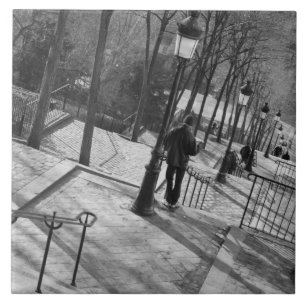 Europa, Frankrijk, Parijs, Montmartre: Ochtend op Tegeltje