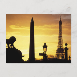 Europa, Frankrijk, Parijs, Place de Concorde. Briefkaart