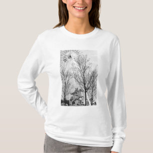 Europa, Frankrijk, Parijs. Standbeeld en Reuzenrad T-shirt