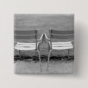 Europa, Frankrijk, Parijs. Stoelen, Jardin du 2 Vierkante Button 5,1 Cm