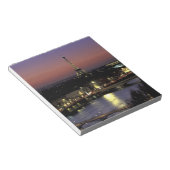 Europa, Frankrijk, Parijs, Sunset uitzicht Eiffel Notitieblok (Schuin)