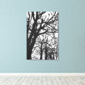 Europa, Frankrijk, Parijs. Winterbomen, Marco Canvas Afdruk (Insitu (Houten vloer))