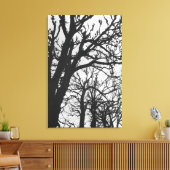 Europa, Frankrijk, Parijs. Winterbomen, Marco Canvas Afdruk (Insitu (Woonkamer))